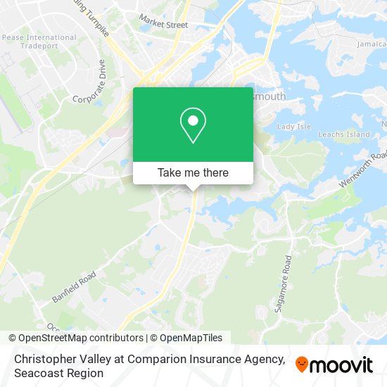 Christopher Valley at Comparion Insurance Agency map