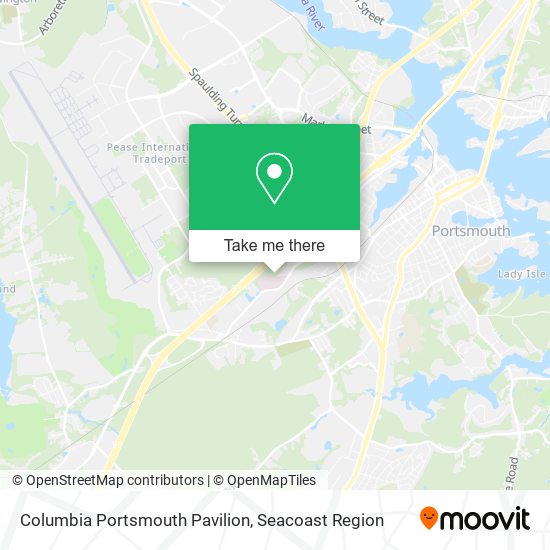 Mapa de Columbia Portsmouth Pavilion