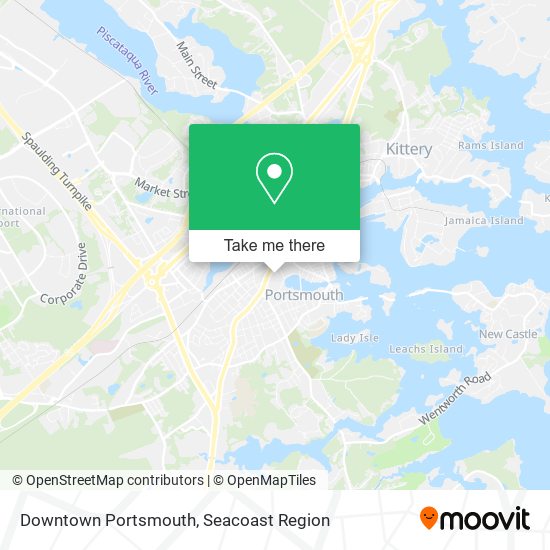 Downtown Portsmouth map