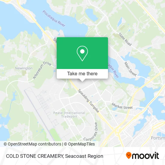 COLD STONE CREAMERY map