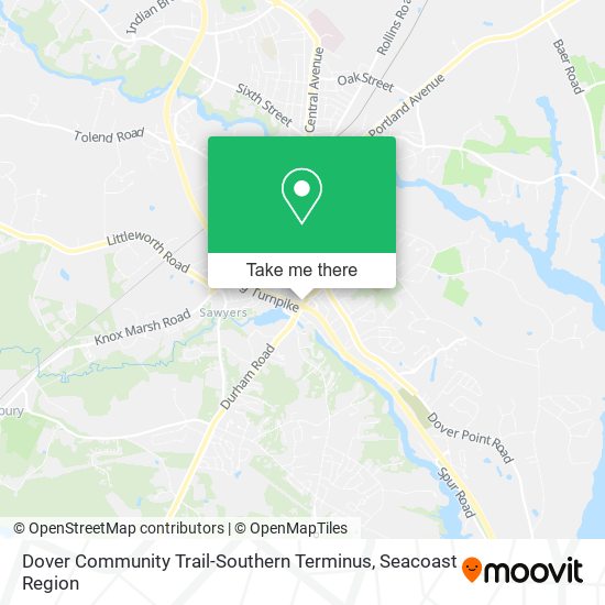 Dover Community Trail-Southern Terminus map