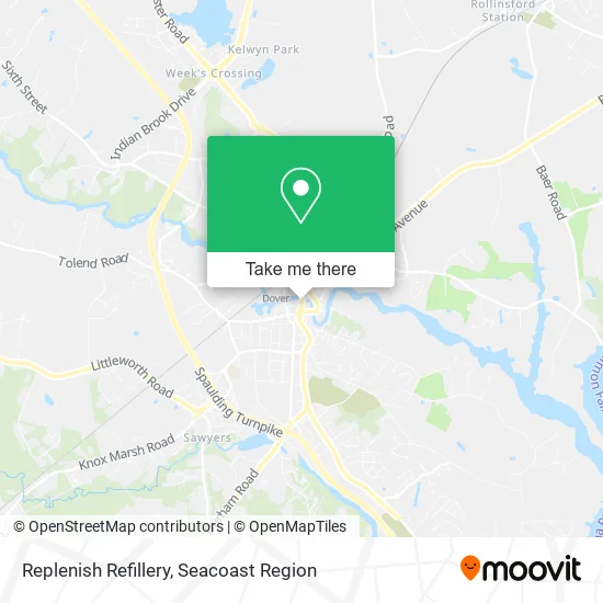 Mapa de Replenish Refillery