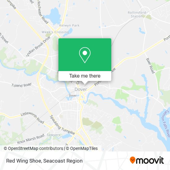 Red Wing Shoe map