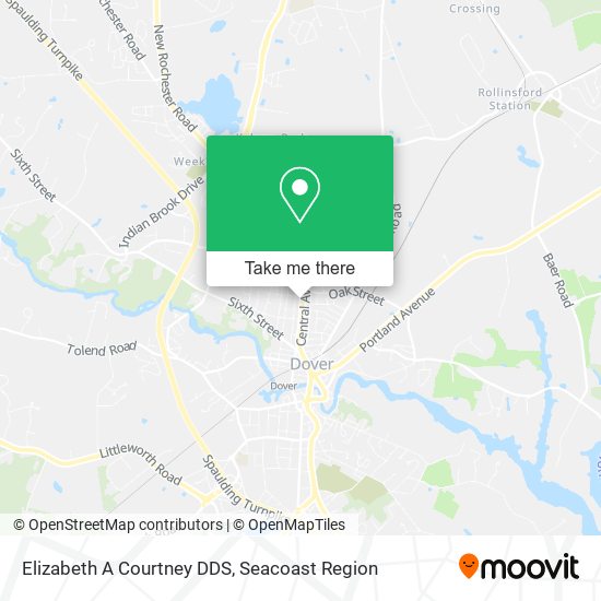 Mapa de Elizabeth A Courtney DDS