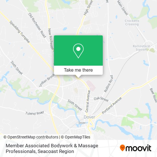 Member Associated Bodywork & Massage Professionals map
