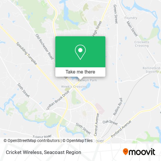 Mapa de Cricket Wireless