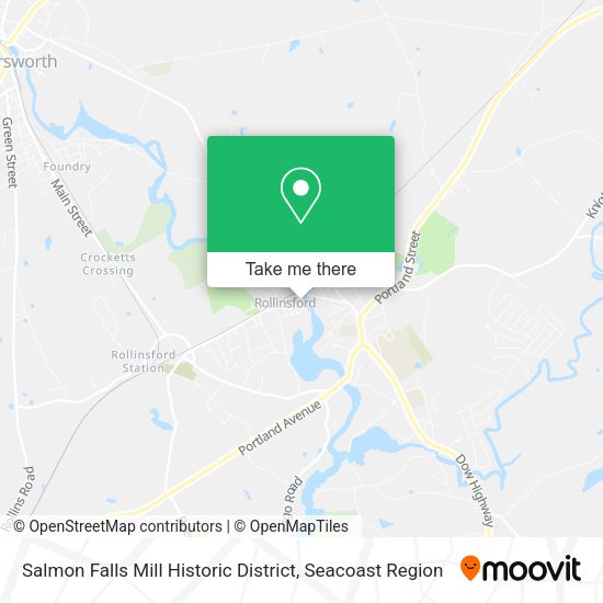 Salmon Falls Mill Historic District map