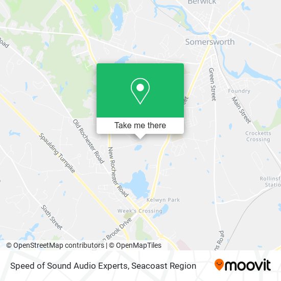 Speed of Sound Audio Experts map