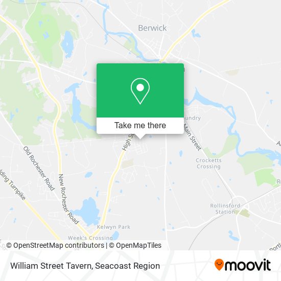 William Street Tavern map