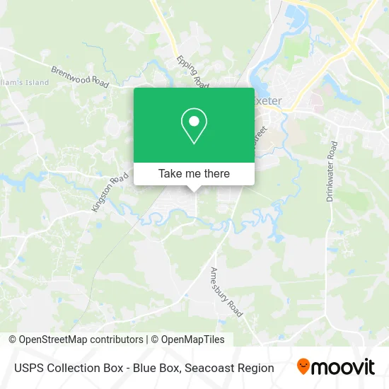 USPS Collection Box - Blue Box map
