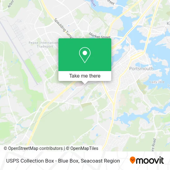 USPS Collection Box - Blue Box map