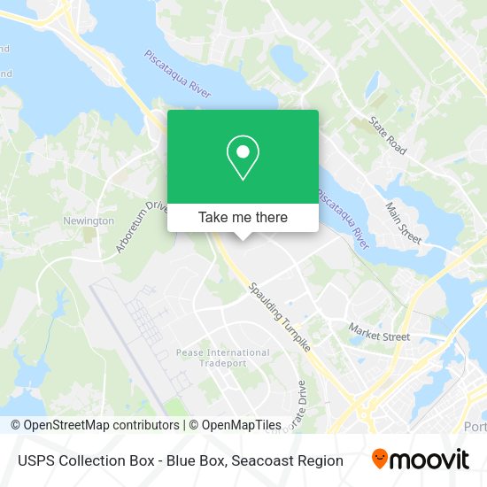 USPS Collection Box - Blue Box map
