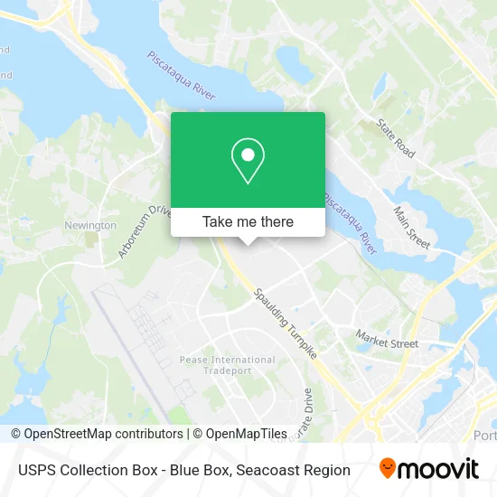 USPS Collection Box - Blue Box map
