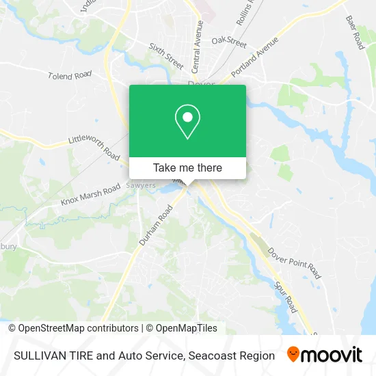 SULLIVAN TIRE and Auto Service map