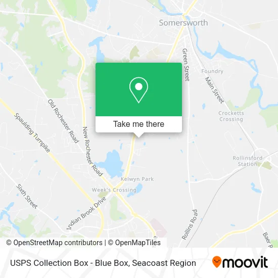 USPS Collection Box - Blue Box map