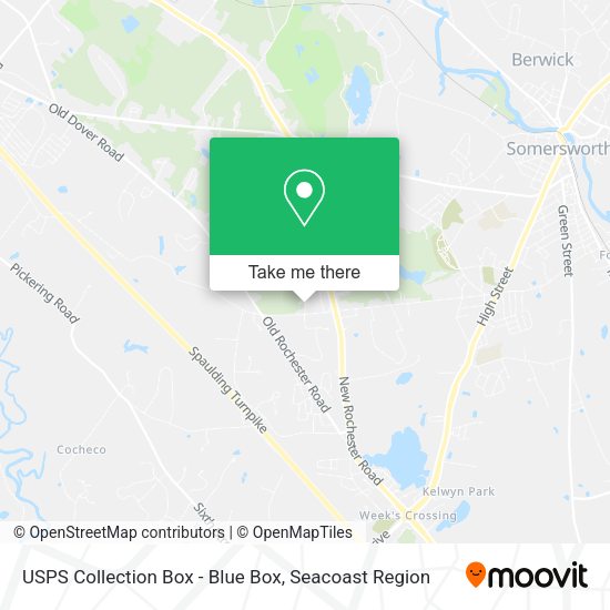 USPS Collection Box - Blue Box map