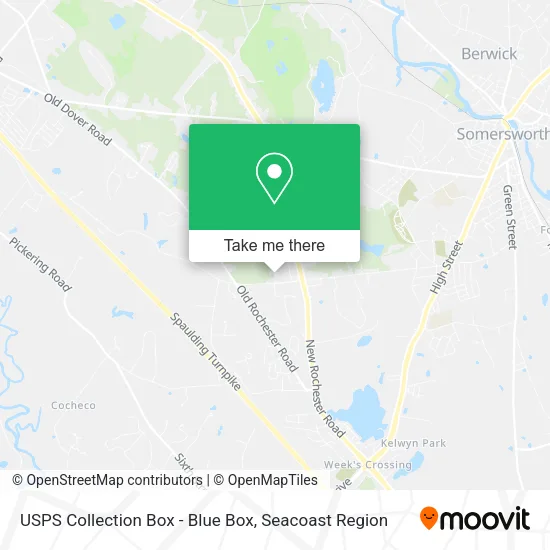 USPS Collection Box - Blue Box map