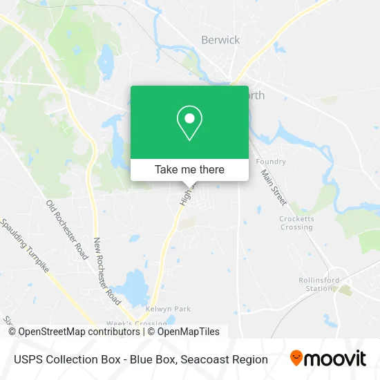 USPS Collection Box - Blue Box map