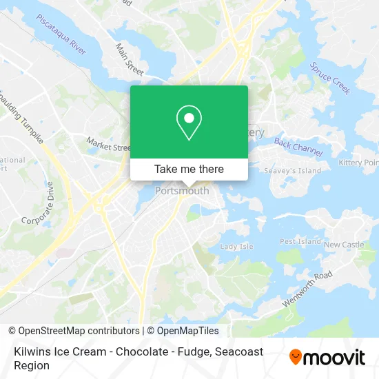 Kilwins Ice Cream - Chocolate - Fudge map