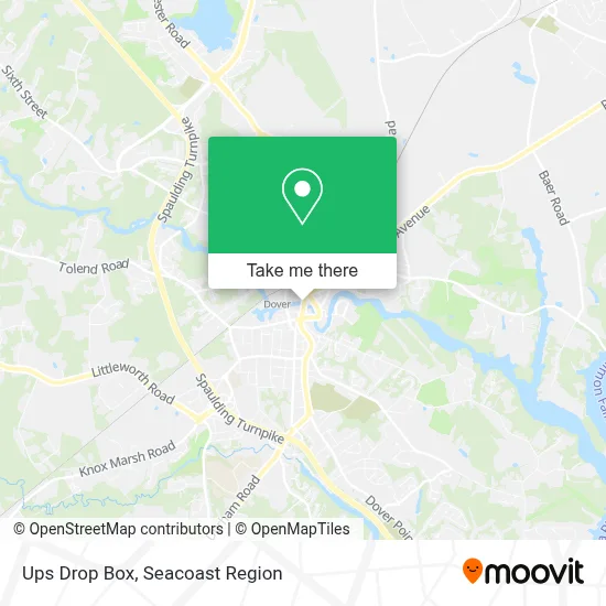 Ups Drop Box map