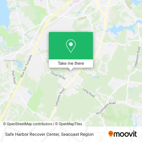 Safe Harbor Recover Center map