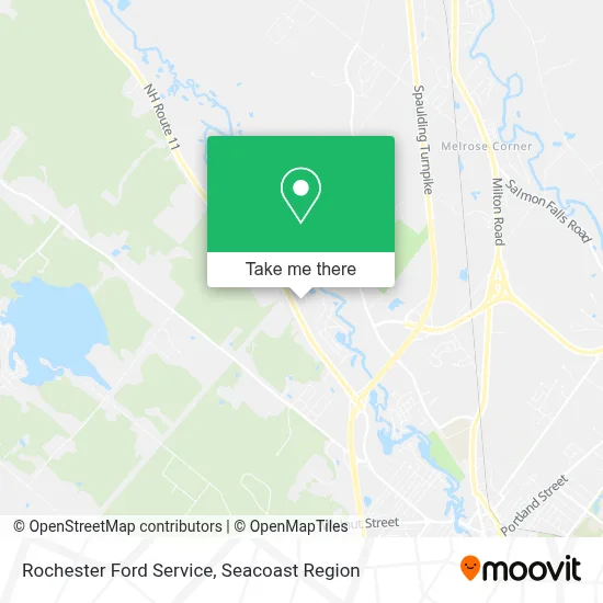 Rochester Ford Service map