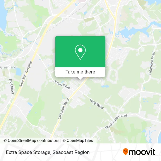Extra Space Storage map