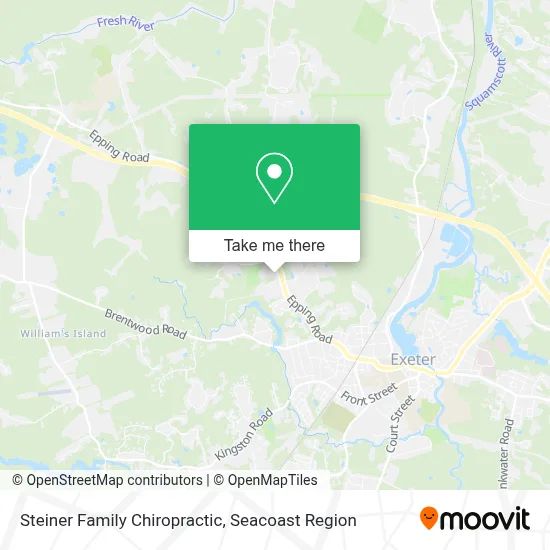 Steiner Family Chiropractic map