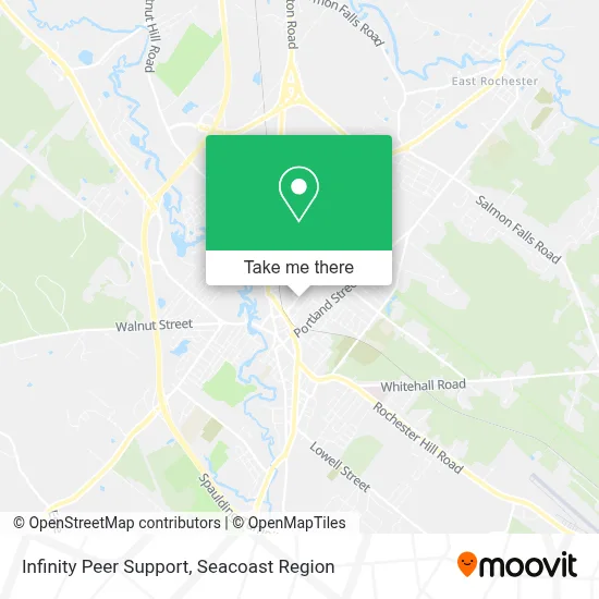 Infinity Peer Support map