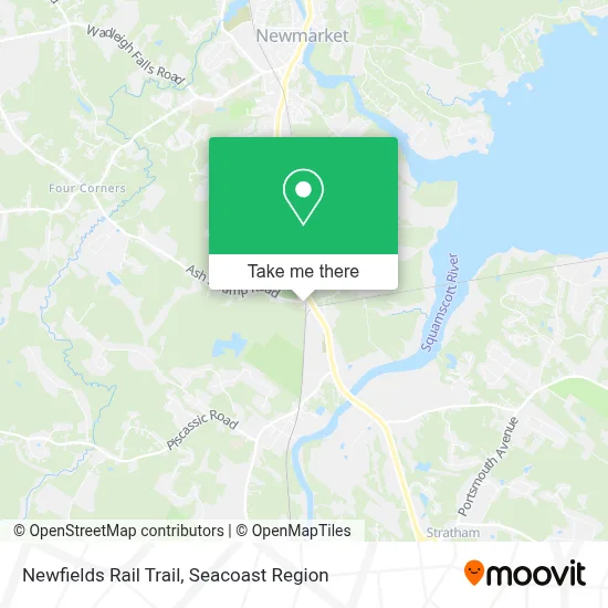Newfields Rail Trail map