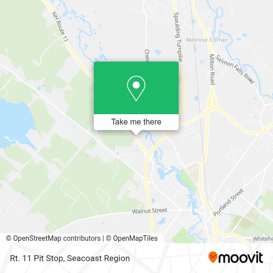 Rt. 11 Pit Stop map