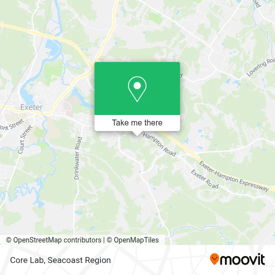 Core Lab map