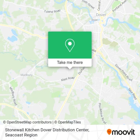 Stonewall Kitchen Dover Distribution Center map