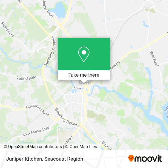 Juniper Kitchen map