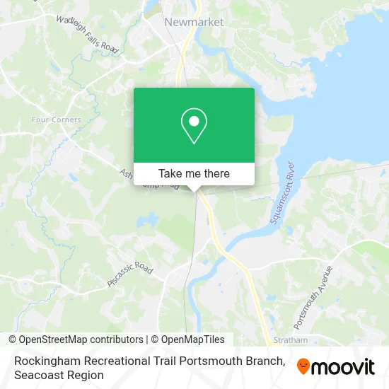 Rockingham Recreational Trail Portsmouth Branch map