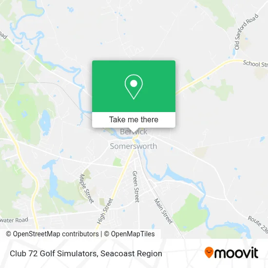 Club 72 Golf Simulators map