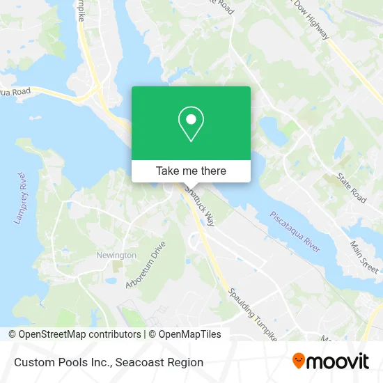 Custom Pools Inc. map