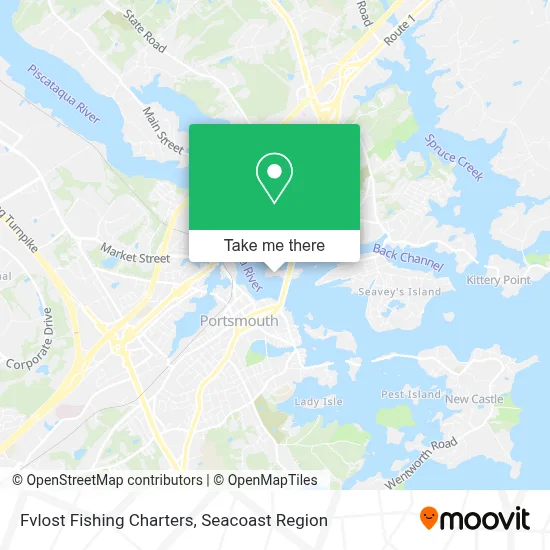 Fvlost Fishing Charters map
