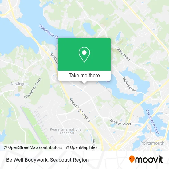Be Well Bodywork map