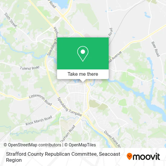 Strafford County Republican Committee map