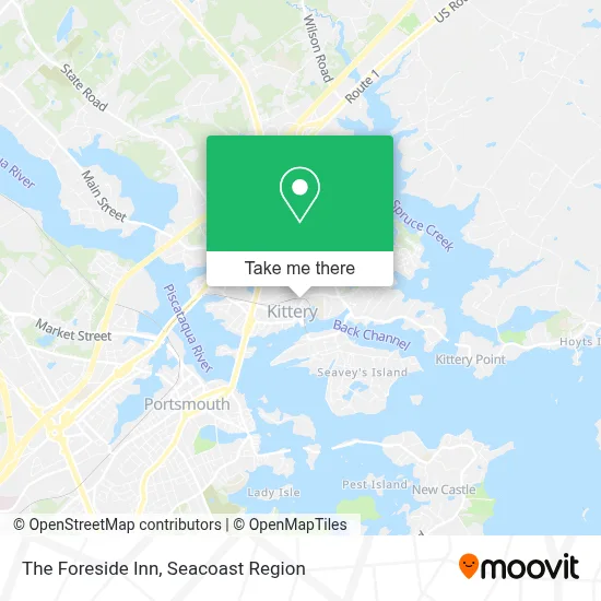 The Foreside Inn map