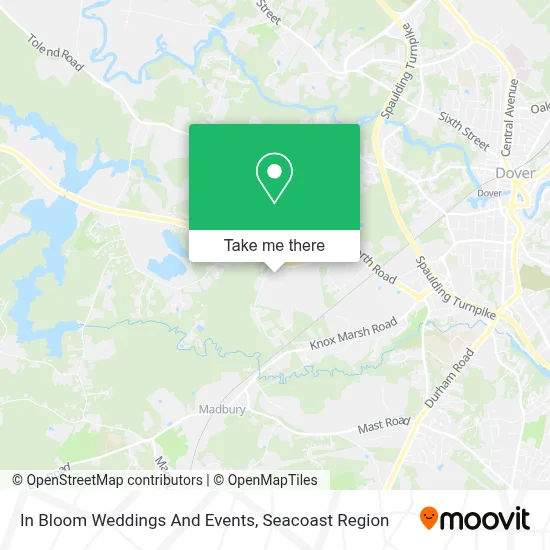 In Bloom Weddings And Events map