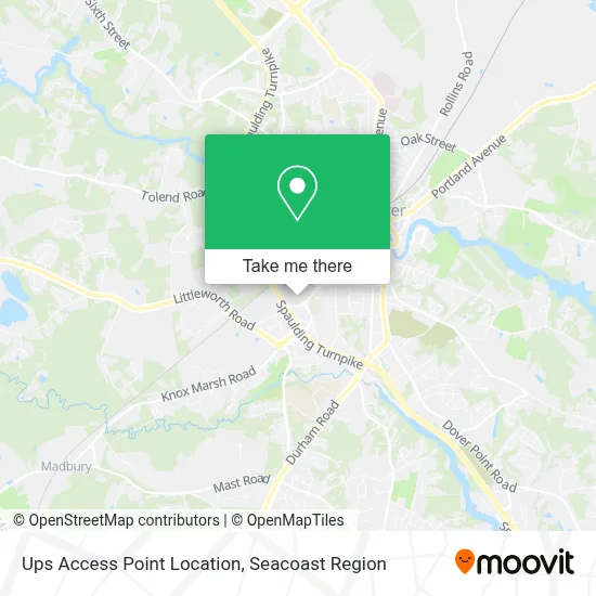 Ups Access Point Location map