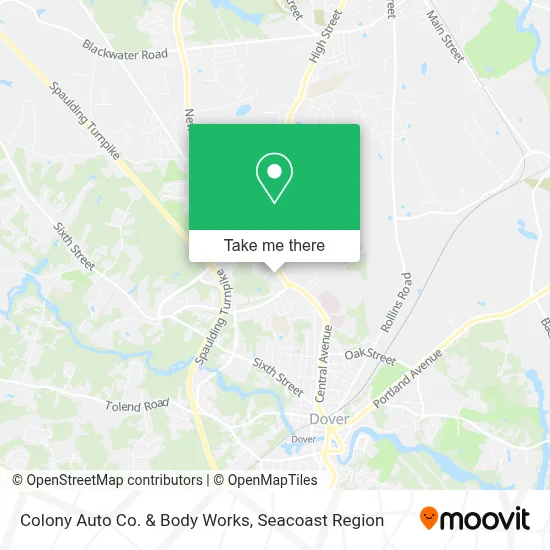 Colony Auto Co. & Body Works map
