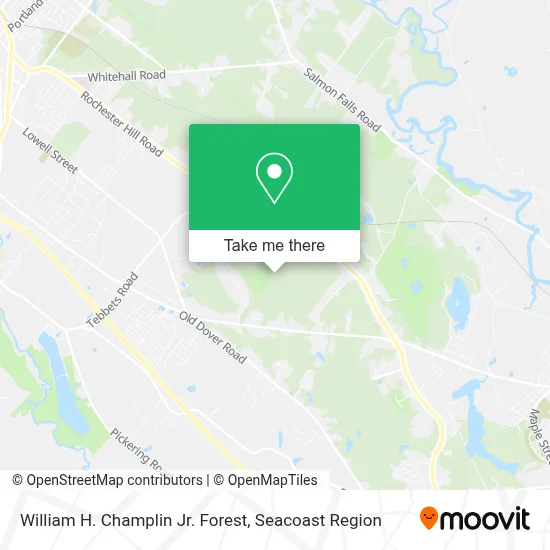 William H. Champlin Jr. Forest map