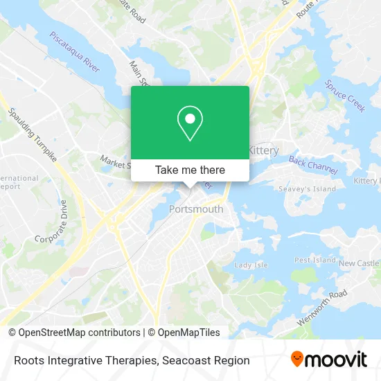 Roots Integrative Therapies map