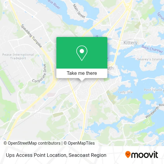 Ups Access Point Location map