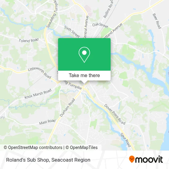 Roland's Sub Shop map