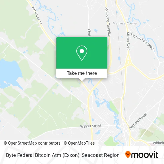 Byte Federal Bitcoin Atm (Exxon) map