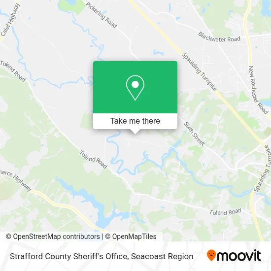 Strafford County Sheriff's Office map